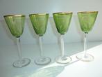 4 wijnglazen van Val St Lambert 1908, Antiek en Kunst, Ophalen of Verzenden
