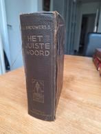 Boek het juiste woord Dr.L.Brouwers s. MCMXLII, Ophalen of Verzenden