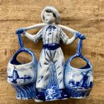 2 mooie Delft blauw porselein beeldjes, Antiquités & Art, Antiquités | Porcelaine, Enlèvement