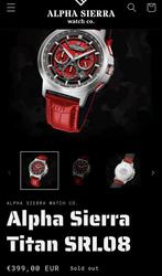 Alpha Sierra Horloge Titan SRL08 red, Ophalen of Verzenden