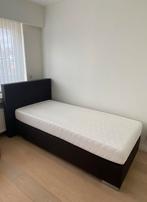 Boxspring met hoofdbord 90x200, Huis en Inrichting, Slaapkamer | Boxsprings, Ophalen, Gebruikt, 90 cm, Eenpersoons
