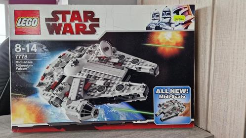 Lego Star Wars 7778 Midi-scale Millennium Falcon 2009 Mid-sc, Kinderen en Baby's, Speelgoed | Duplo en Lego, Zo goed als nieuw