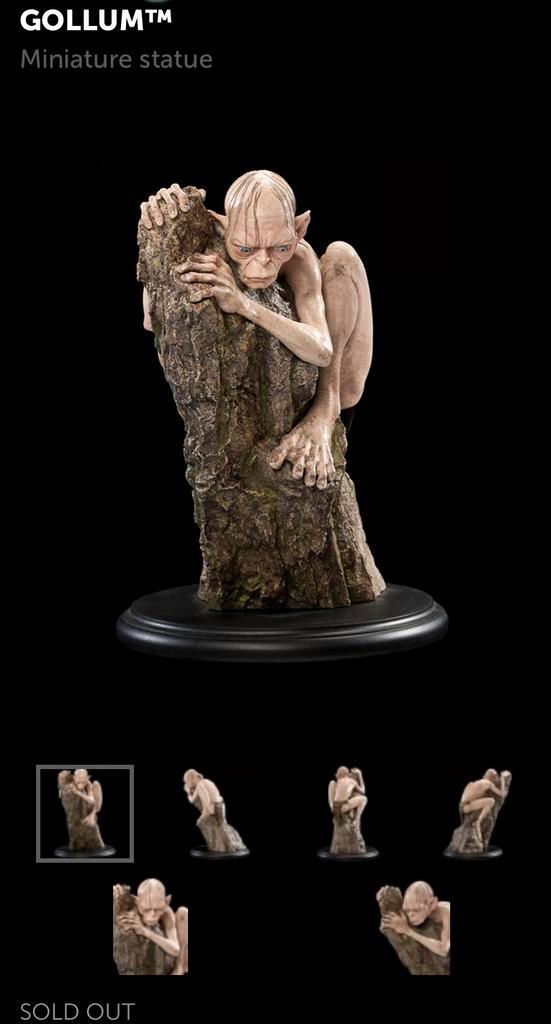 Weta Gollum Miniature statue (sold out), Verzamelen, Lord of the Rings, Nieuw, Beeldje of Buste, Ophalen of Verzenden