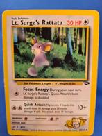 Lt. Surge's Rattata 85/132 - Gym Challenge, Hobby en Vrije tijd, Verzamelkaartspellen | Pokémon, Verzenden, Zo goed als nieuw