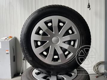 Audi A1 / VW Polo Winterset en Origineel 5x100 Winterbanden, Pneus et Jantes, Pneus hiver, Enlèvement ou Envoi, Véhicule de tourisme