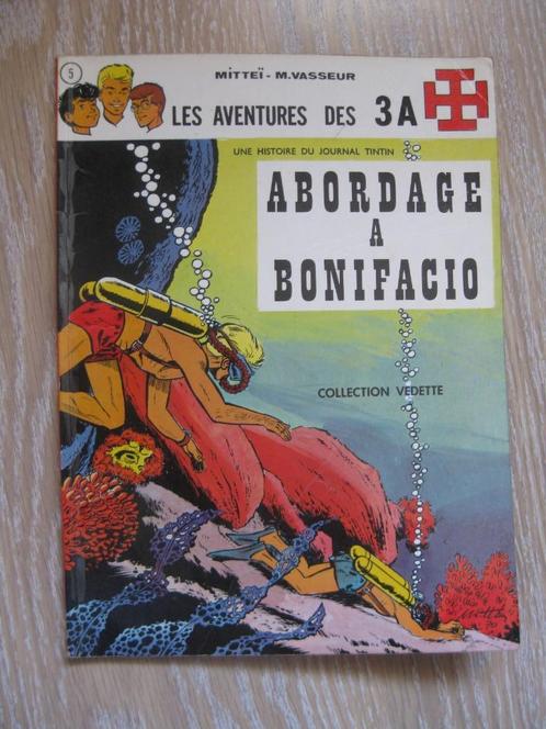 Les 3 A "Abordage à Bonifacio" Ed.O 1971 Bon état, Boeken, Stripverhalen, Gelezen, Eén stripboek, Ophalen of Verzenden