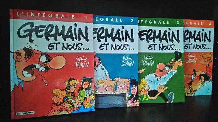 Germain en wij, F. Jannin, de complete set, 4 albums, Boeken, Stripverhalen, Zo goed als nieuw, Complete serie of reeks, Ophalen of Verzenden