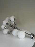 Vintage space age luster - 9 opaline bollen - ‘70, Ophalen, Zo goed als nieuw, Glas, Space age