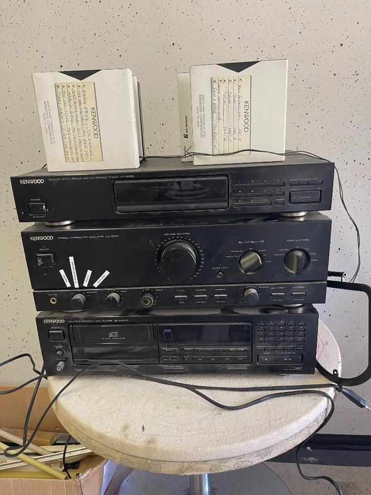 STÉRÉO KENWOOD 1991, TV, Hi-fi & Vidéo, Chaîne Hi-fi, Utilisé, Deck cassettes ou Lecteur-enregistreur de cassettes, Lecteur CD