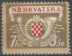 Kroatie 1944 - Yvert 115 - Hulp voor de bedienden  (PF), Timbres & Monnaies, Timbres | Europe | Autre, Envoi, Non oblitéré, Autres pays