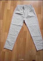 Nieuw! Witte broek met print zeer strechy, merk : Victor., Overige kleuren, Maat 42/44 (L), Nieuw, Ophalen of Verzenden