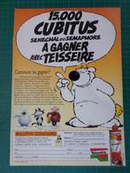 Cubitus figurines - publicité papier Tesseire - 1990, Collections, Enlèvement ou Envoi, Utilisé, Autres types