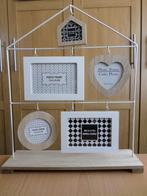 Fotohuis met 5 houten fotolijsten, Huis en Inrichting, Woonaccessoires | Lijsten, Minder dan 50 cm, Nieuw, Ophalen of Verzenden