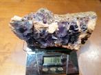 Fluorite Espagne Berbes 1,18 kilo belle couleur et forme cri, Collections, Minéraux & Fossiles, Enlèvement ou Envoi