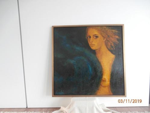 Schilderij op houten paneel.Met voorontwerp., Antiek en Kunst, Kunst | Schilderijen | Klassiek, Ophalen