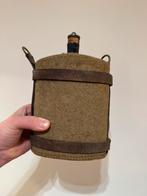 Wo1 Engelse drinkfles met hoes, Verzamelen, Militaria | Algemeen, Ophalen of Verzenden