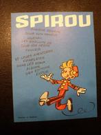 Buvard Spirou, Enlèvement ou Envoi, Une BD, Utilisé, Franquin