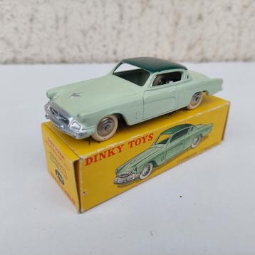 DINKY TOYS 24 Y STUDEBAKER COMMANDER + DOOS 2 KLEUREN GROEN beschikbaar voor biedingen