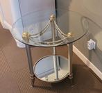 Bijzettafel in glas, 55 à 75 cm, Rond, Verre, Enlèvement