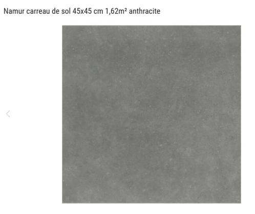 11 m2 carreau de sol 45x45 cm gris anthracite (NAMUR - hubo), Bricolage & Construction, Dalles & Carrelages, Neuf, Carrelage de sol