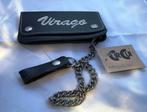 Portemonnee Yamaha "Virago" - Zwart Leer met Ketting., Motoren, Verzenden, Nieuw