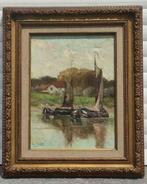 Huile sur toile marine signe Isidore meyers, Antiek en Kunst, Ophalen of Verzenden