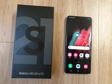 Samsung Galaxy S21 Ultra 5G 128GB te koop, Telecommunicatie, Mobiele telefoons | Samsung, Geen camera, Zwart, Touchscreen, Ophalen of Verzenden
