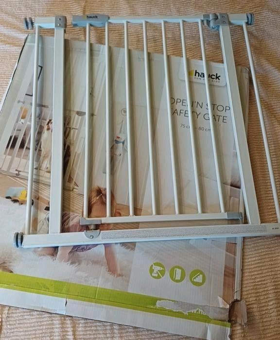 Barrière d'escalier Hauck pour tout-petits, Barrière de sécurité, Aluminium, Comme neuf, Enlèvement