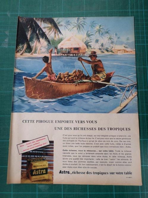 Astra margarine - publicité papier - 1957, Collections, Marques & Objets publicitaires, Utilisé, Autres types, Enlèvement ou Envoi
