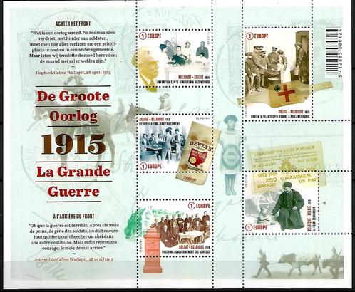 2015 “De Groote Oorlog” OBP Blok 224**, Timbres & Monnaies, Timbres | Europe | Belgique, Non oblitéré, Gomme originale, Autre