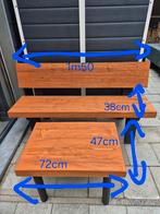 Tuinbank + tafel, Ophalen, Nieuw, Hout