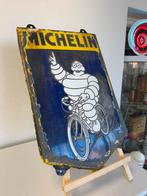 Michelin fietsbanden emaille bord, Verzamelen, Ophalen of Verzenden, Gebruikt, Reclamebord