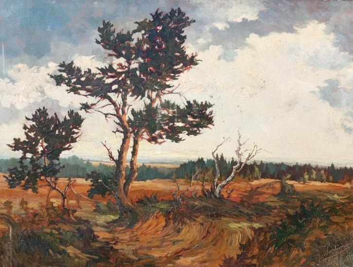 peinture huile de style école liégeoise, Antiquités & Art, Art | Peinture | Classique, Enlèvement