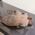 Sandale élégant Italienne  tout cuir beige, Ophalen, Beige, Gedragen, Sandalen of Muiltjes