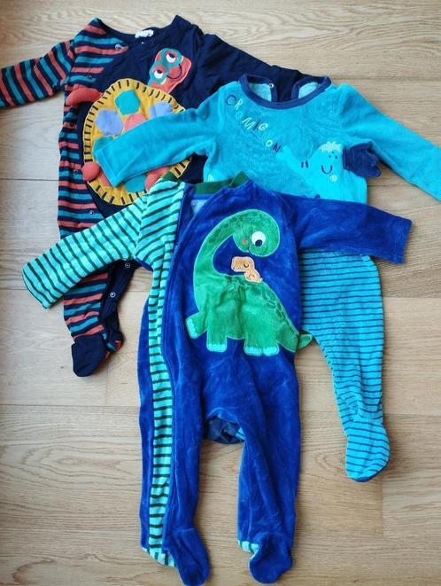 Lot 3 Pyjamas 12 mois DPAM (80 cm), Kinderen en Baby's, Babykleding | Maat 80, Zo goed als nieuw, Jongetje of Meisje, Nacht- of Onderkleding