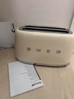 Smeg broodrooster creme, Elektronische apparatuur, Broodroosters, Ophalen of Verzenden, Zo goed als nieuw, Uitneembare kruimellade