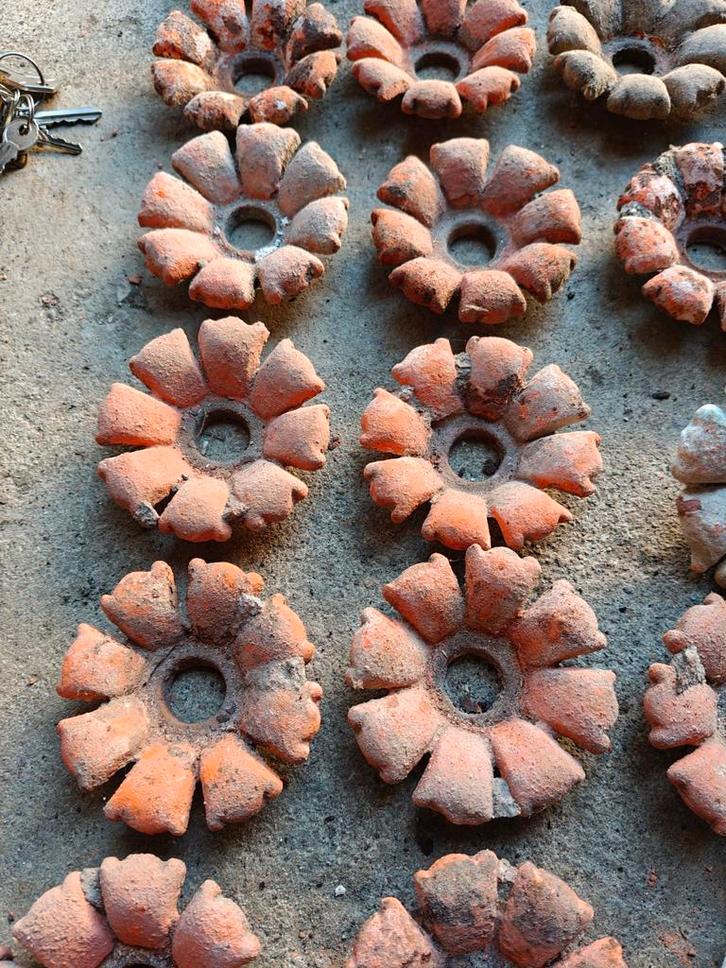 41 authentieke gietijzeren poutrel bloemen, Bricolage & Construction, Quincaillerie & Fixations, Enlèvement