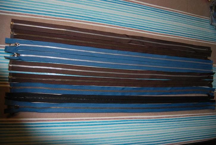 lot van 9 deelbare ijzeren ritsen 80 cm, Hobby en Vrije tijd, Naaien en Fournituren, Nieuw, Rits of Sluiting, Ophalen of Verzenden