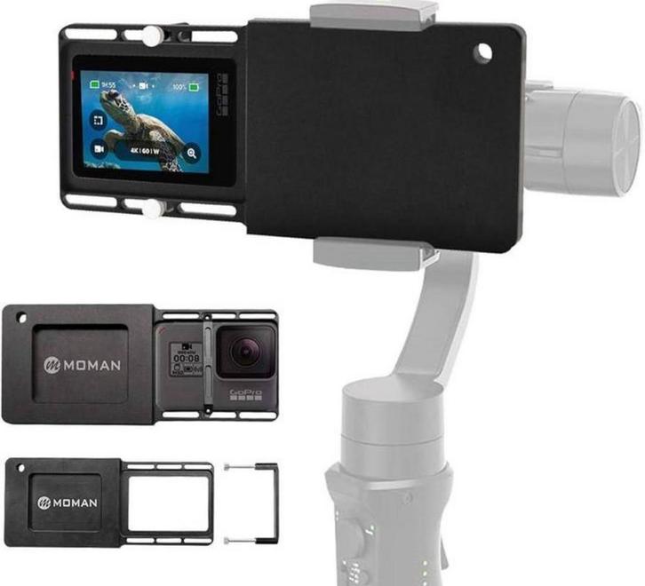 GoPro Adapter Mount Plate 3+ 4 5 6 7 Zhiyun Smooth DJI Osmo, Audio, Tv en Foto, Fotografie | Statieven en Balhoofden, Ophalen of Verzenden