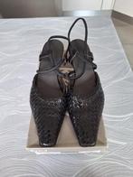 Zwarte lederen  gevlochten slingbacks Ara maat 6 (39), Ophalen of Verzenden, Zo goed als nieuw