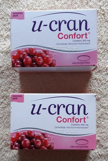 Lot de 2 Boîtes U-CRAN Confort – Cranberry 500 mg disponible aux enchères