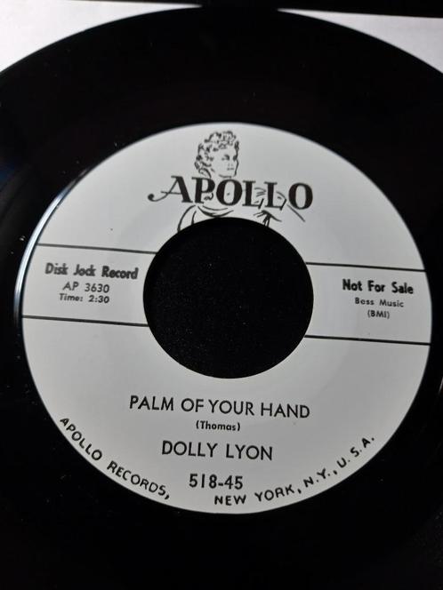 Dolly Lyon - Palm of Your Hand « Popcorn Rhythm & Blues », CD & DVD, Vinyles Singles, Comme neuf, Single, R&B et Soul, 7 pouces