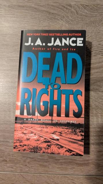Dead to rights J.A. Jance beschikbaar voor biedingen