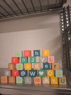 Houten blokken letters en figuren, Ophalen, Gebruikt