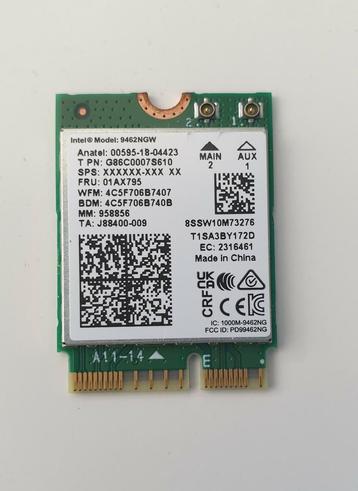 Carte réseau sans fil Intel 9462NGW beschikbaar voor biedingen