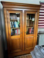Bibliotheque bois merisier, Avec porte(s), Comme neuf, Autres essences de bois, Enlèvement