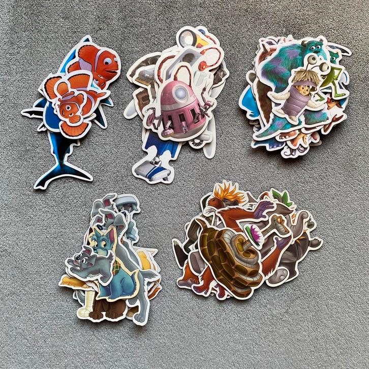 Oude Disney magneten, Verzamelen, Disney, Gebruikt, Overige typen, Leeuwenkoning of Jungle Boek, Ophalen of Verzenden