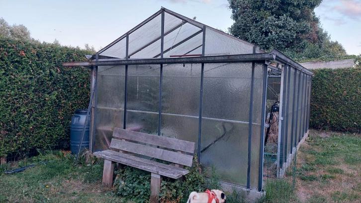 Serre 3x6m gegalvaniseerd, Tuin en Terras, Kassen, Glas, Ophalen
