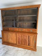 Teak vitrinekast old recycled teak 2m20, Huis en Inrichting, Ophalen of Verzenden, Zo goed als nieuw, Metaal
