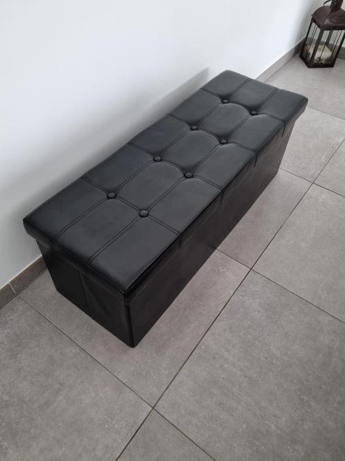 Opvouwbare zitkist - Zitkubus met Opbergruimte, Huis en Inrichting, Woonaccessoires | Kisten, Zo goed als nieuw, Minder dan 50 cm